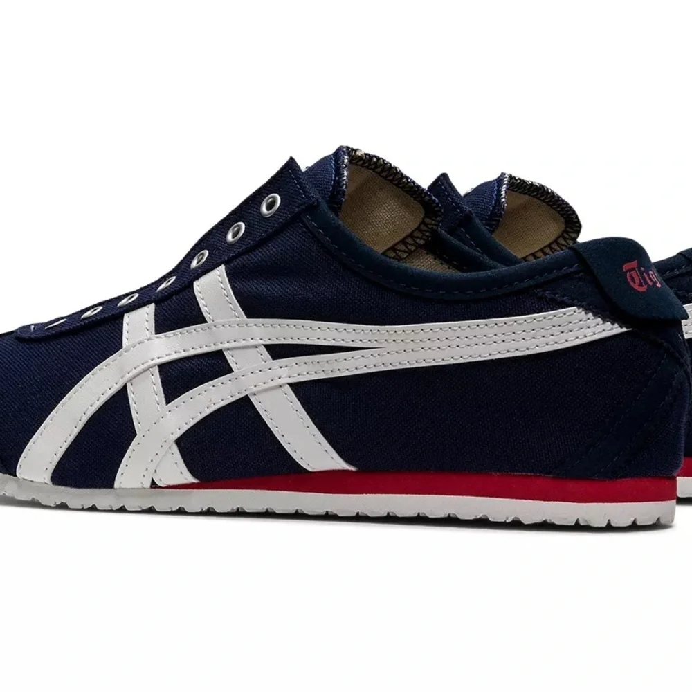 Onitsuka Tiger by Asics Navy White Red Mexico 66-Inspired Sneakers - Picture 3 of 5